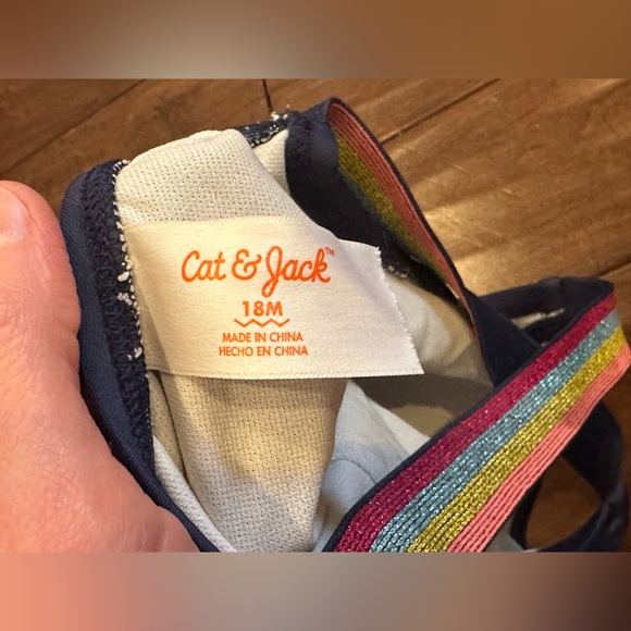 Cat & Jack Baby Girl’s Sequin Rainbow Swimsuit Size 18M - Picture 6 of 8